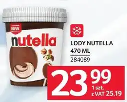 Selgros Lody Nutella 470 ml 284089 oferta