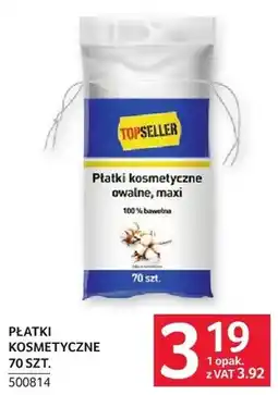 Selgros Płatki kosmetyczne Topseller 70 szt oferta