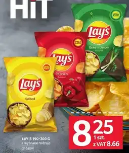 Selgros Chipsy Lay's 190-200g wybrane rodzaje oferta