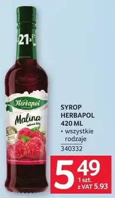 Selgros Syrop Herbapol 420ml wszystkie rodzaje oferta