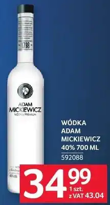 Selgros Wódka Adam Mickiewicz 40% oferta