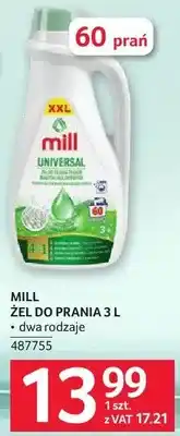 Selgros Żel do prania Mill 3 L dwa rodzaje oferta