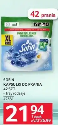 Selgros Kapsułki do prania Sofin 42 SZT. trzy rodzaje oferta