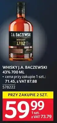 Selgros Whisky J.A. Baczewski 43% oferta