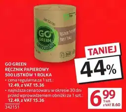 Selgros Go Green ręcznik papierowy 500 listków 1 rolka oferta