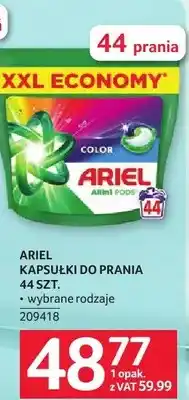 Selgros Kapsułki do prania Ariel 44 SZT. wybrane rodzaje oferta