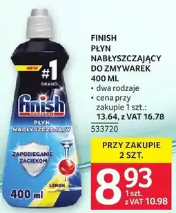 Selgros Płyn nabłyszczający do zmywarek Finish 400 ml dwa rodzaje oferta