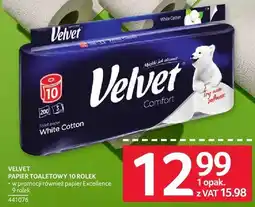 Selgros Papier toaletowy Velvet 10 rolek oferta