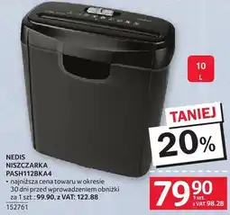 Selgros Niszczarka PASH112BKA4 oferta