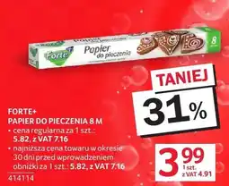 Selgros Forte+ papier do pieczenia 8 m oferta