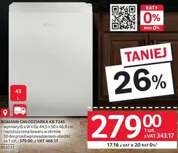 Selgros Lodówka BOMANN KB 7245 oferta