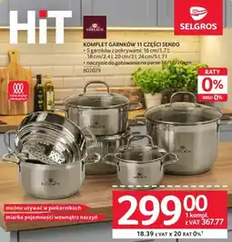 Selgros Komplet garnków 11 części Sendo Gerlach oferta