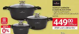Selgros Komplet garnków 6 części Black Stone Zwieger oferta
