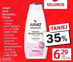 Selgros Płyn do kąpieli Apart oferta