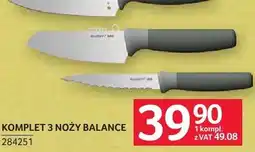 Selgros Komplet 3 noży Balance oferta