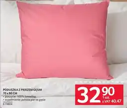 Selgros Poduszka z pierzem gęsim 70x80 cm oferta