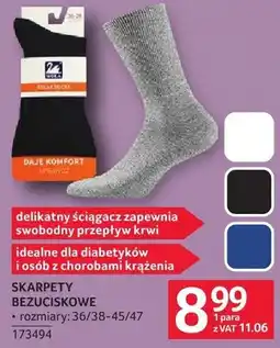 Selgros Skarpety bezuciskowe oferta