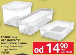 Selgros Rotho Linia Organizerów do lodówki Cauma oferta