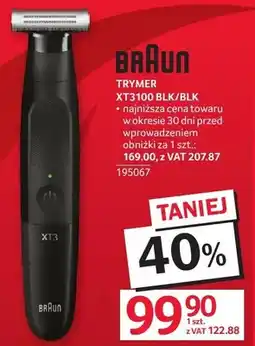 Selgros Trymer Braun XT3100 BLK/BLK oferta