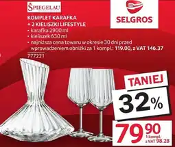 Selgros Komplet karafka SPIEGELAU KOMPLET KARAFKA + 2 KIELISZKI LIFESTYLE oferta