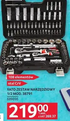 Selgros Zestaw narzędziowy Yato Stal Cv 1/2 Mod. 38791 108 elementów oferta