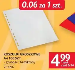 Selgros Koszulki groszki A4 100 szt oferta
