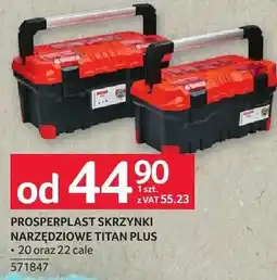 Selgros Skrzynki narzędziowe Prosperplast Titan Plus oferta