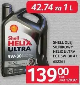 Selgros Olej silnikowy SHELL OLEJ SILNIKOWY HELIX ULTRA ECT 5W-30 oferta