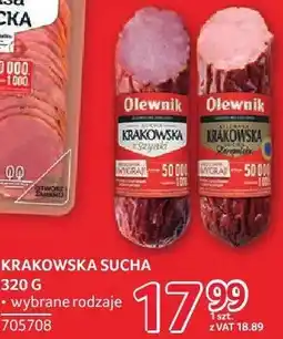 Selgros Krakowska sucha Olewnik 320g wybrane rodzaje oferta