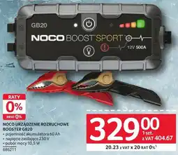 Selgros NOCO URZĄDZENIE ROZRUCHOWE BOOSTER GB20 oferta