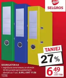 Selgros Segregator A4 oferta