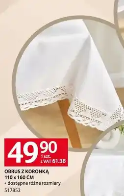 Selgros Obrus z koronką 110 x 160 cm oferta