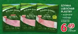 Selgros Szynka lub Schab Plastry Dolina Dobra wybrane rodzaje oferta