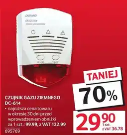 Selgros Czujnik gazu ziemnego DC-61H oferta