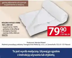Selgros Kołdra HYGGE VARM 160 x 200 CM oferta
