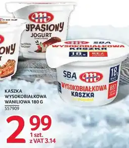 Selgros Kaszka wysokobiałkowa waniliowa Mlekovita SBA oferta