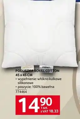 Selgros Poduszka ROYAL COTTON 45 x 45 CM oferta