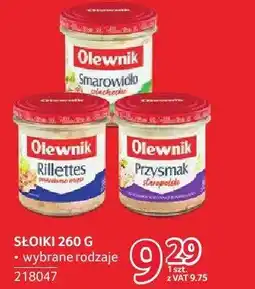 Selgros Słoiki 260g wybrane rodzaje Olewnik oferta