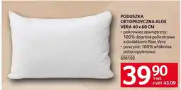 Selgros Poduszka ortopedyczna Aloe Vera 40 x 60 cm oferta