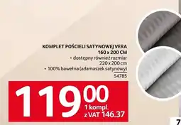 Selgros Komplet pościeli satynowej Vera 160x200 cm Eurofirany oferta