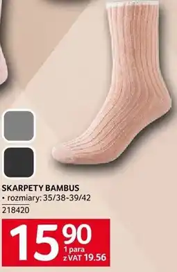 Selgros Skarpety bambus rozmiary 35/38-39/42 oferta