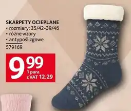 Selgros Skarpety ocieplane rozmiary 35/42-39/46, różne wzory, antypoślizgowe oferta