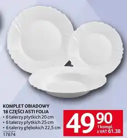 Selgros KOMPLET OBIADOWY 18 CZĘŚCI ASTI FOLIA oferta