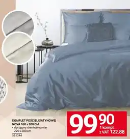 Selgros Komplet pościeli satynowej Nova 160x200 cm Eurofirany oferta