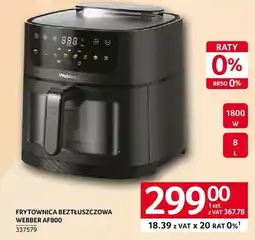 Selgros Frytownica beztłuszczowa WEBBER AF800 1800 W oferta