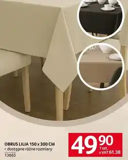Selgros Obrus lilia 150 x 300 cm oferta