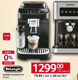 Selgros Ekspres DeLonghi ECAM290.61.B 1450 W oferta