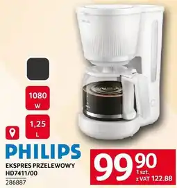 Selgros Ekspres przelewowy PHILIPS HD7411/00 1080 W oferta