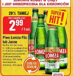 Polomarket Piwo Łomża Pils lub Jasne oferta