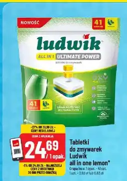 Polomarket Tabletki do zmywarek Ludwik all in one lemon oferta